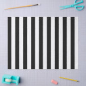 Tapepapier met zwart-wit streep tissuepapier (Craft)