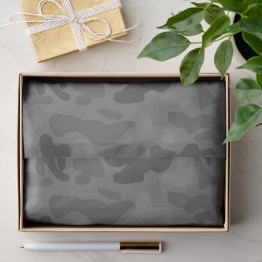 Tapepapier voor Black Camo Pattern Tissuepapier (Geschenk)