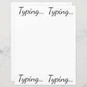 Taper... Feuille de papier (Devant / Derrière)