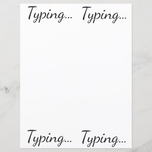 Taper... Feuille de papier (Devant)