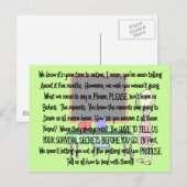 Taperaar Retirement "Insane Ouders" Artikelgeschen Briefkaart (Voorkant / Achterkant)