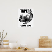Taper's Gonna Tape Drôle Poster (Cuisine)