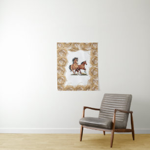 Tapestries Horse Wandkleed