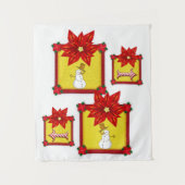 Tapestries Poinsettia Wandkleed (Voorkant)