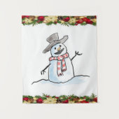Tapestries Snowman Wandkleed (Voorkant)