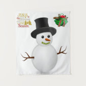 Tapestries Snowman Wandkleed (Voorkant)