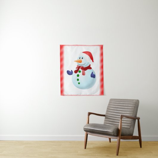 Tapestries Snowman Wandkleed (In situ)