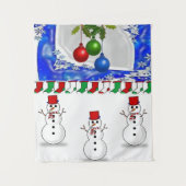 Tapestries Snowman Wandkleed (Voorkant)