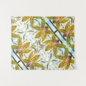 Tapestry Groene Cymbidium Orchidee Wandkleed (Voorkant (horizontaal))