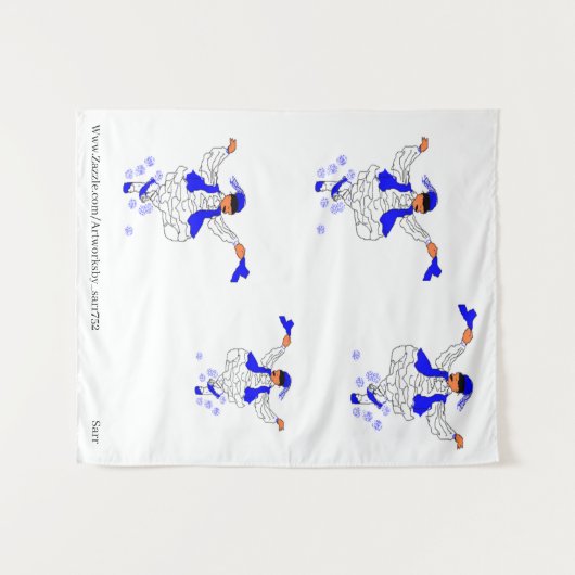 Tapestry : het dansen van de Griekse Evzon Wandkleed (Voorkant (horizontaal))