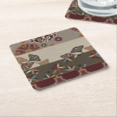 Tapestry II Vierkante Kartonnen Onderzetter (Schuin)