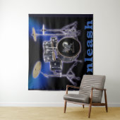 Tapestry met trommelset wandkleed (In situ)