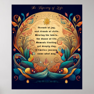 "Tapestry of Life" Impression, Affiche Papier (Mat