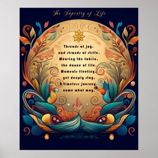 "Tapestry of Life" Impression, Affiche Papier (Mat (Devant)