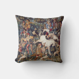  Tapestry Print Hunting Unicorn Pillow Kussen