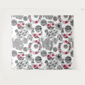 Tapestry, Red en Black, Quilting, Patchwork Wandkleed (Voorkant (horizontaal))