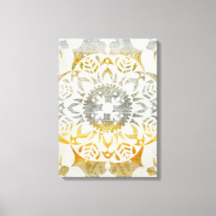 Tapestry Rosette II Canvas Afdruk