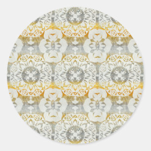 Tapestry Rosette II Ronde Sticker