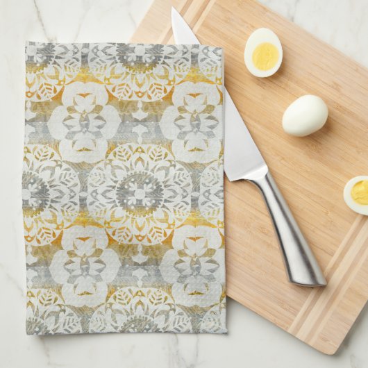 Tapestry Rosette II Theedoek (Quarter Fold)