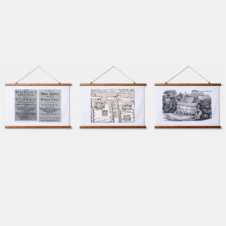 Tapestry Trio van het oude Londen Hangend Wandkleed