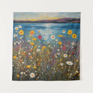 Tapestry Wildflowers Summer Creek Bloemen Wandkleed