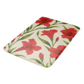 Tapete de Banheiro florais vermelha Badmat (Gekanteld)