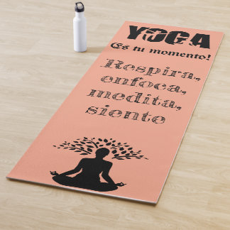 Tapete de yoga con frase motivacional yogamat