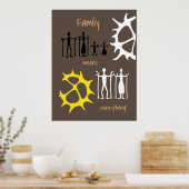 Tapetstry familie! poster (Keuken)