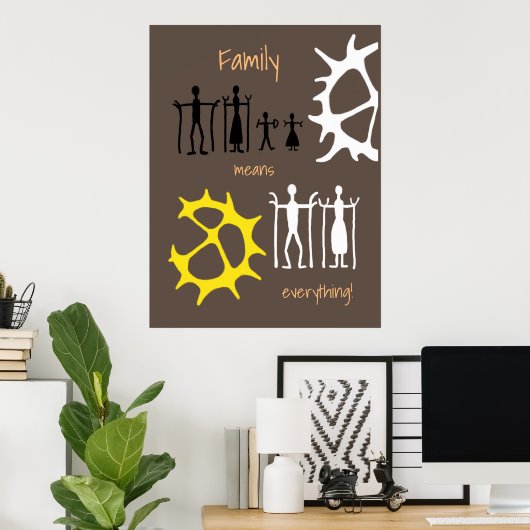 Tapetstry familie! poster (Thuiskantoor)
