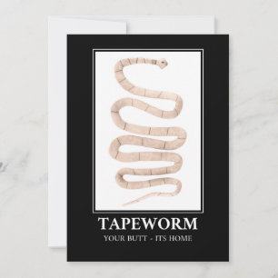 Tapeworm je maar thuis kaart