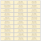 Tapez les noms des invités adresse. étiquette d'ex (Devant)