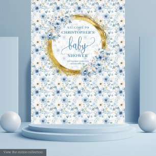Tapeziering voor babyfeestje in lieflijke stoffige wandkleed