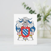 Tapia Family Crest Briefkaart (Staand voorkant)