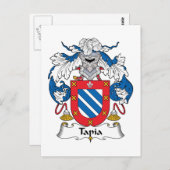 Tapia Family Crest Briefkaart (Voorkant / Achterkant)