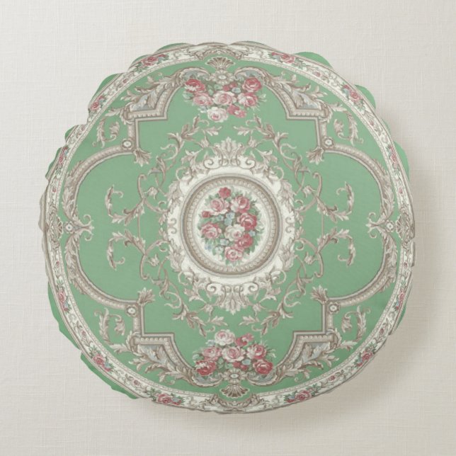  tapijt 4 - Pillow Rond Kussen (Voorkant)