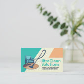 Tapijt- en stofferingsreinigingsdiensten visitekaartje (Staand voorkant)