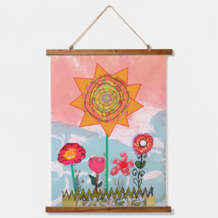 Tapijt - Fantasiebloemen Hangend Wandkleed