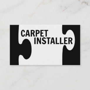 Tapijt Installer Puzzle Piece Visitekaartje