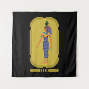 Tapijt met Egyptische Godin Nut Wandkleed
