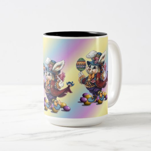  tapijt paasbunny Mok koffie (Voorkant rechts)