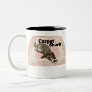 Tapijt Shark Sable Ferret op Tapijt Tweekleurige Koffiemok