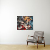 tapijt van de kerstman wandkleed (In Situ (horizontaal))