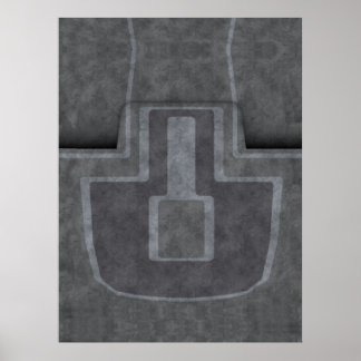 tapijt van de scheepsbrug op lagere niveaus poster