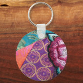 tapijt van rozen sleutelhanger (Voorkant)