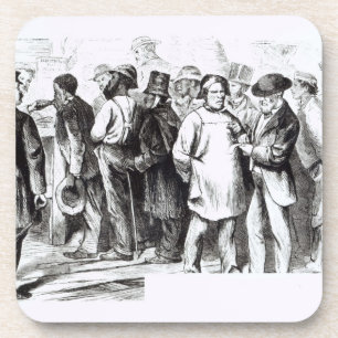 tapijtBaggers, laat 1860 (graving) (foto) Bier Onderzetter