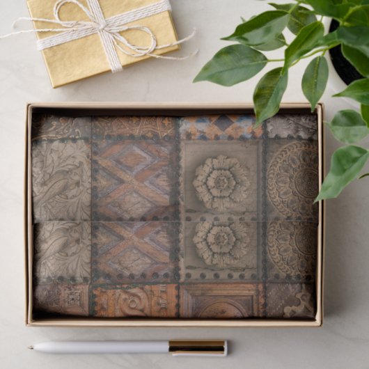  tapijten, papier of ontkoppelingspagina (Geschenk)