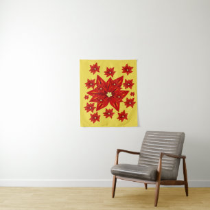 Tapijten Poinsettia Wandkleed