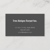 Tapijtinstallateur visitekaartje (Achterkant)