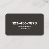 tapijtinstallateur visitekaartje (Achterkant)