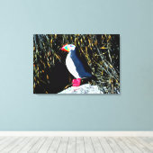 tapijtschelp in een tapijtschelp canvas afdruk (Insitu (Houten vloer))